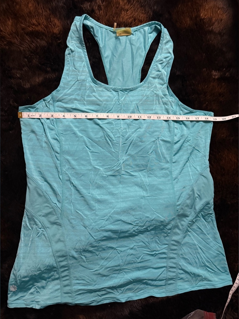 Athleta Tank Top Blue Stripe 1X - Picture 6 of 7